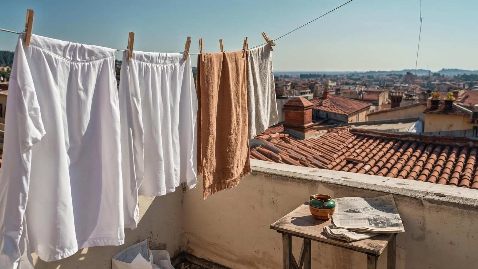 कुछ तो खास होता है इन मामूली चीज़ों में, दोपहर की धूप में वो लहराते हुए कपडे, नीचे की छतें जहाँ हर ईंट के नीचे कोई कहानी छुपी...